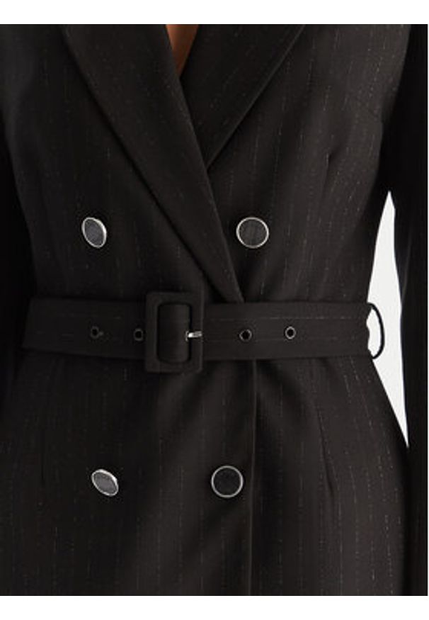 Guess Marynarka W5BK54 W2422 Czarny Regular Fit. Kolor: czarny. Materiał: syntetyk