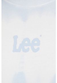 Lee bluza bawełniana damska wzorzysta. Kolor: niebieski. Materiał: bawełna #3