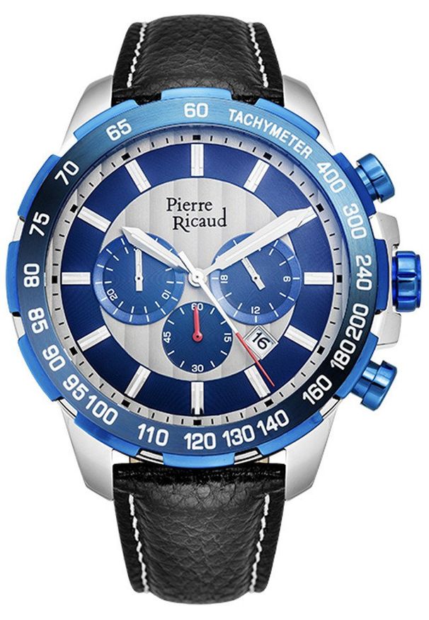 Zegarek męski Pierre Ricaud P97236.L217CH czarny. Kolor: czarny
