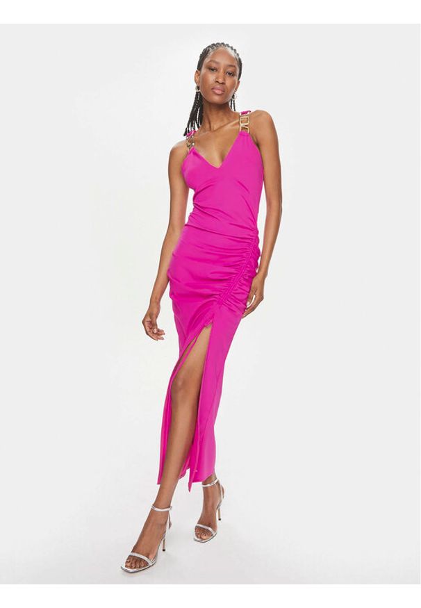 Babylon Sukienka wieczorowa E00796 Różowy Regular Fit. Kolor: różowy. Materiał: syntetyk. Styl: wizytowy
