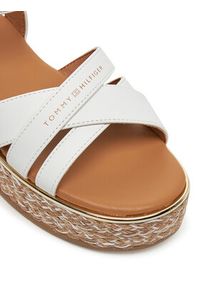 TOMMY HILFIGER - Tommy Hilfiger Espadryle T3A2-33790-0371 S Biały. Kolor: biały. Materiał: skóra #7