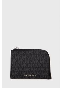 Michael Kors portfel i etui na karty 39F1LHDF5B męski kolor czarny. Kolor: czarny. Materiał: materiał #1