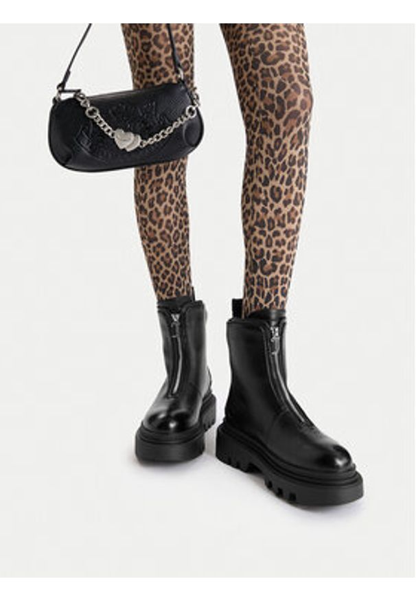 Juicy Couture Botki CEO-HY63020S-1 Czarny. Kolor: czarny. Materiał: syntetyk, materiał