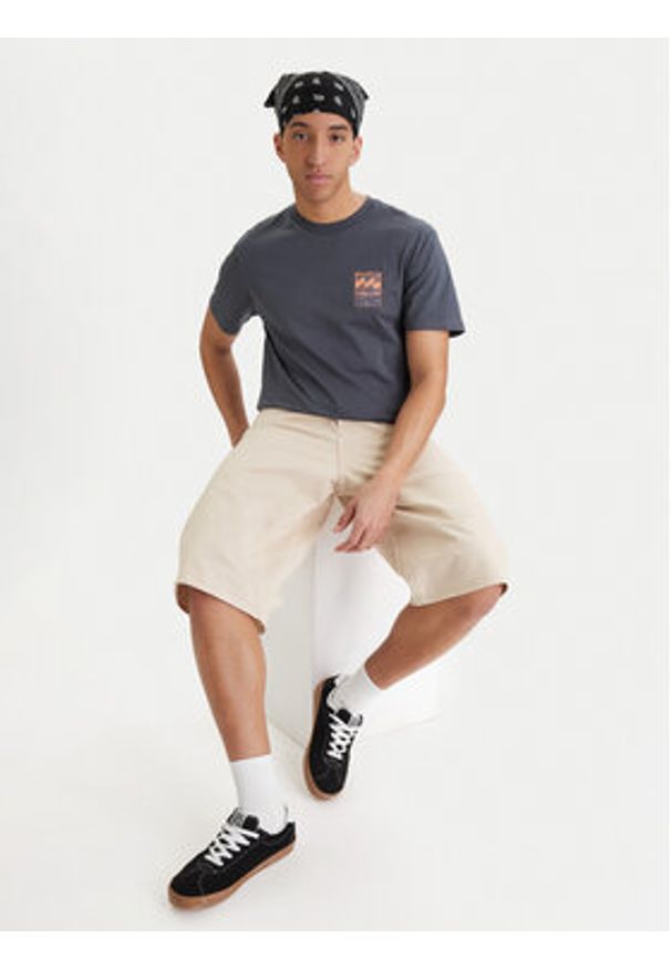 Billabong T-Shirt Stamp EBYZT00293 Granatowy Regular Fit. Kolor: niebieski. Materiał: bawełna