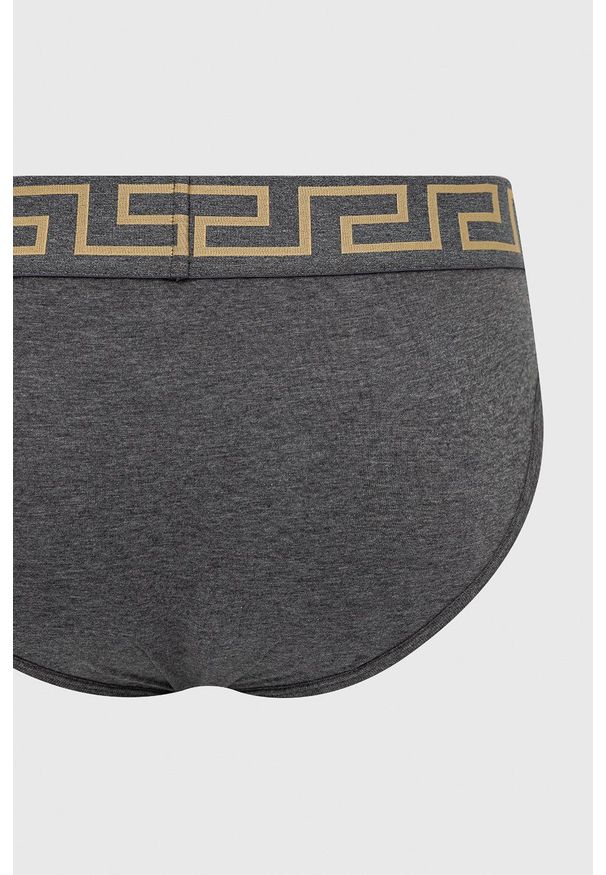 VERSACE - Versace Slipy (2-pack) męskie kolor czarny. Kolor: czarny