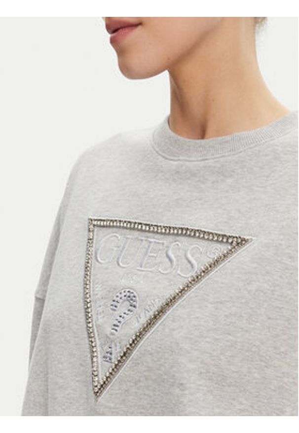 Guess Bluza W5YQ04 KC8I0 Szary Regular Fit. Kolor: szary. Materiał: bawełna
