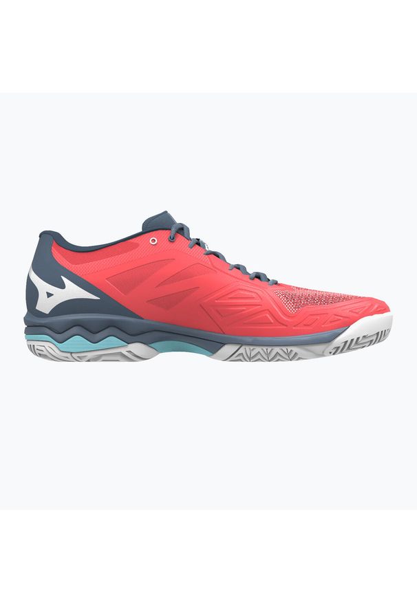 Buty do tenisa damskie Mizuno Wave Exceed Light CC Fierry Coral 2. Kolor: czerwony. Model: Mizuno Wave. Sport: tenis
