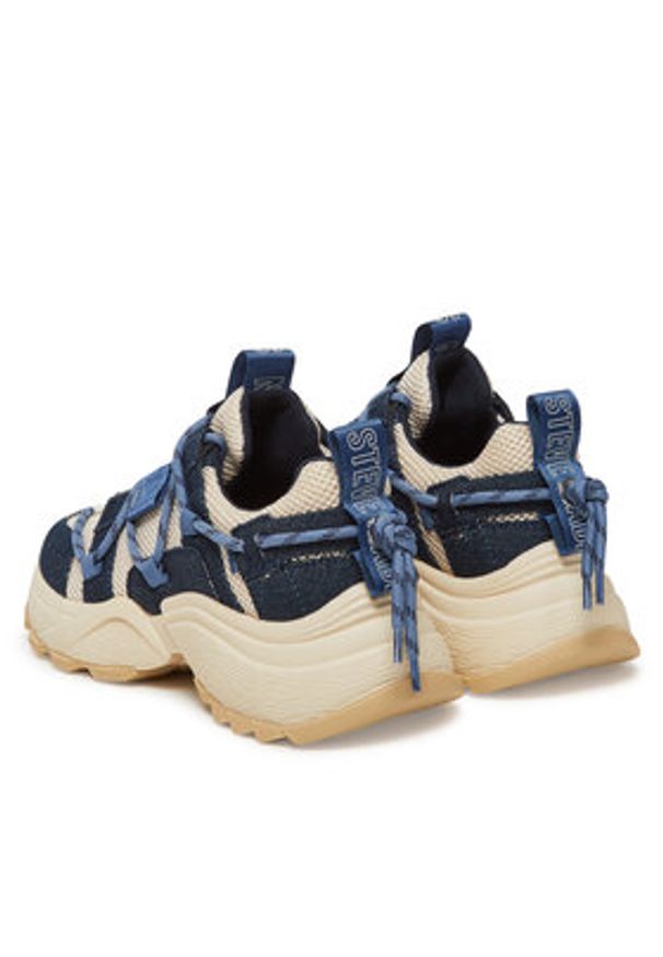 Steve Madden Sneakersy Tazmania SM11002419 Granatowy. Kolor: niebieski. Materiał: materiał