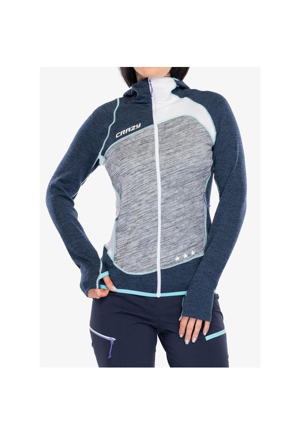 CRAZY - Bluza rozpinana damska Crazy Pull Ionic Light. Kolor: szary