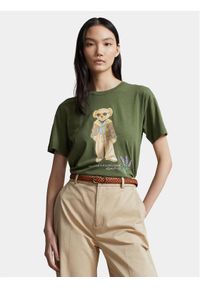 Polo Ralph Lauren T-Shirt Prov Bear T 211924292001 Zielony Regular Fit. Typ kołnierza: polo. Kolor: zielony. Materiał: bawełna #1