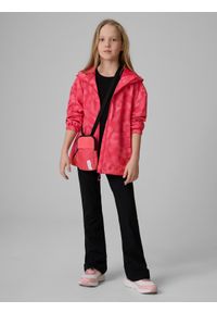 4f - 4F Kurtka przejściowa membrana 5000 dziewczęca - różowa 158 (12-13 lat). Okazja: na co dzień. Kolor: wielokolorowy. Sezon: lato. Styl: casual #2