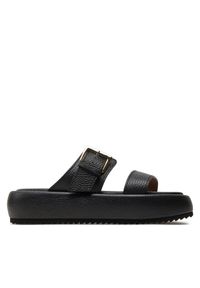Pollini Klapki SA28245I0ITD0000 Czarny. Kolor: czarny. Materiał: skóra