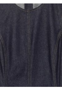 Big-Star - Sukienka damska midi jeansowa granatowa Devon 712. Kolor: niebieski. Materiał: jeans. Długość rękawa: bez rękawów. Styl: klasyczny. Długość: midi #2