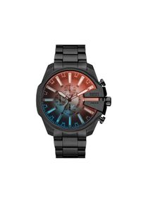 Diesel Zegarek Mega Chief Slim DZ4689 Czarny. Kolor: czarny