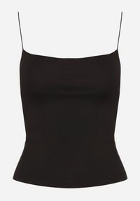 Born2be - Czarny Klasyczny Top z Wiskozą Soparisse. Okazja: na spacer, na co dzień. Kolor: czarny. Materiał: wiskoza. Styl: klasyczny