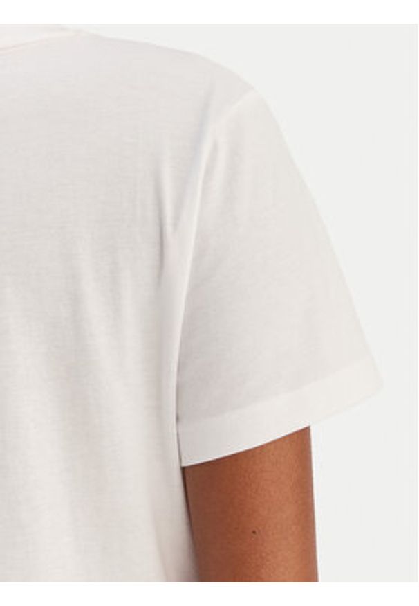 BOSS T-Shirt Elove 50554696 Biały Slim Fit. Kolor: biały. Materiał: bawełna