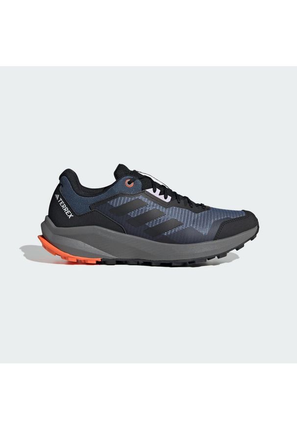 Adidas - Terrex Trail Rider Trail Running Shoes. Kolor: czarny, pomarańczowy, żółty, niebieski, wielokolorowy. Materiał: materiał. Model: Adidas Terrex. Sport: bieganie