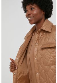 Answear Lab kurtka damska kolor beżowy przejściowa. Kolor: beżowy. Materiał: materiał. Wzór: gładki. Styl: wakacyjny #3