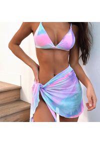 Intica - Kostium kąpielowy tie-dye letni na plażę Mareah. Kolor: wielokolorowy. Materiał: materiał #3
