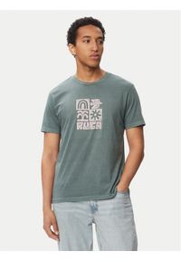RVCA T-Shirt Mosaic 23A351543 Granatowy Regular Fit. Kolor: niebieski. Materiał: bawełna #1