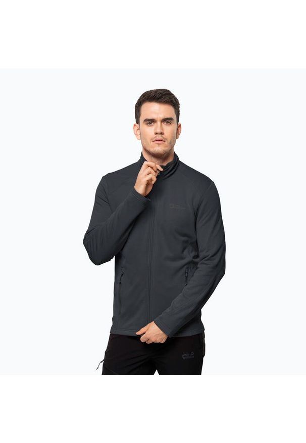 Bluza trekkingowa męska Jack Wolfskin Kolbenberg FZ. Kolor: wielokolorowy, szary, czarny. Sport: turystyka piesza