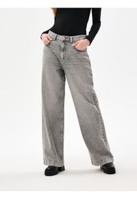 Sinsay - Jeansy baggy - szary. Kolor: szary #1