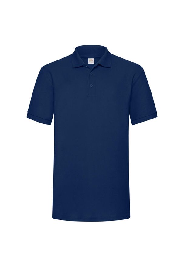 FRUIT OF THE LOOM - Męska Koszulka Polo O Wysokiej Gramaturze. Typ kołnierza: polo. Kolor: niebieski