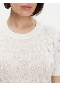 Guess Sweter W5GR20 Z3D60 Écru Regular Fit. Materiał: wiskoza #4