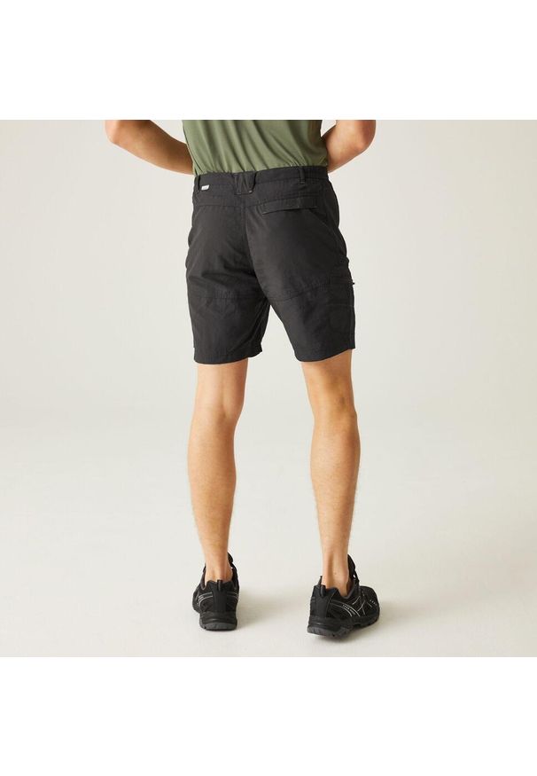 Regatta - Leesville II męskie spodenki trekkingowe. Kolor: szary. Materiał: poliamid. Sport: turystyka piesza