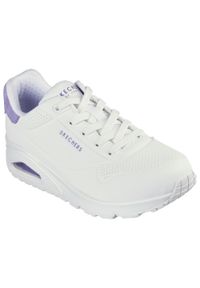skechers - Buty do chodzenia damskie Skechers 177092WMNT. Kolor: fioletowy, biały, wielokolorowy. Materiał: syntetyk, materiał. Szerokość cholewki: normalna. Model: Skechers Sport. Sport: turystyka piesza