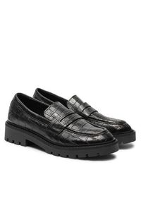 Calvin Klein Jeans Loafersy YW0YW01680 Czarny. Kolor: czarny. Materiał: lakier, skóra