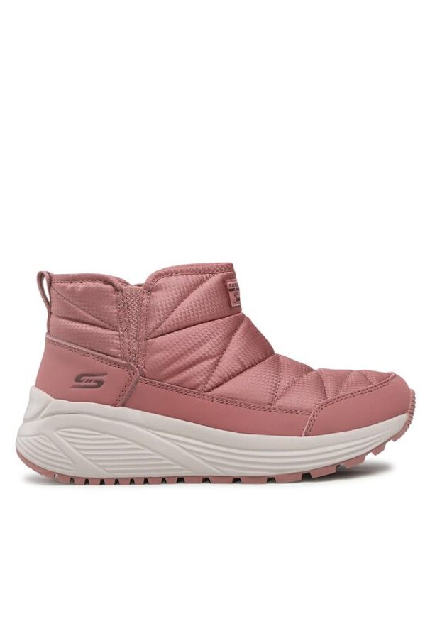 skechers - Skechers Botki Puffiez 117260/ROS Różowy. Kolor: różowy. Materiał: materiał