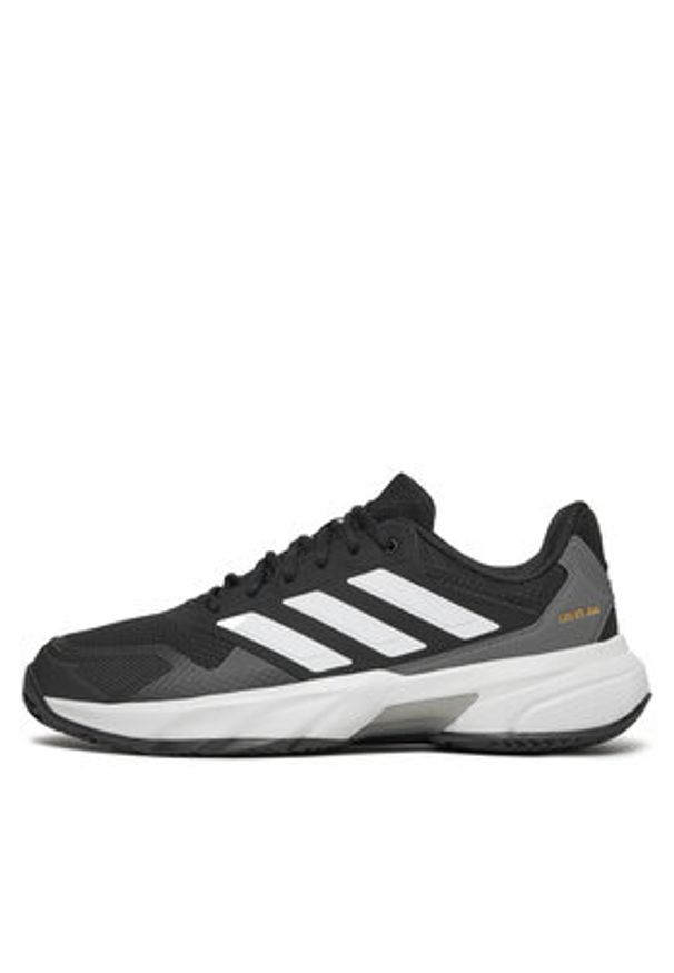 Adidas - adidas Buty do tenisa CourtJam Control 3 Clay Tennis ID7392 Czarny. Kolor: czarny. Materiał: materiał, mesh. Sport: tenis