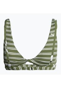 Roxy - Góra od stroju kąpielowego ROXY Retro Revo Twist Bra loden. Kolor: zielony