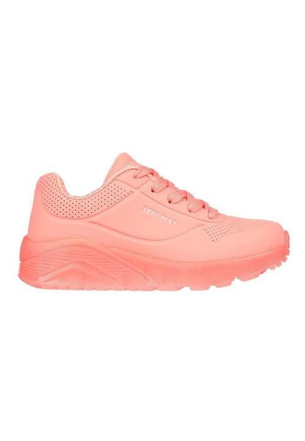 skechers - Buty do chodzenia dla dzieci Skechers Uno Ice. Zapięcie: sznurówki. Kolor: różowy. Materiał: materiał, syntetyk. Szerokość cholewki: normalna. Model: Skechers Sport. Sport: turystyka piesza