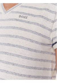 BOSS - Boss T-Shirt 50489690 Beżowy Regular Fit. Kolor: beżowy. Materiał: bawełna #4