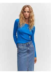 mango - Mango Sweter Annita 57023811 Niebieski Slim Fit. Kolor: niebieski. Materiał: wiskoza #1