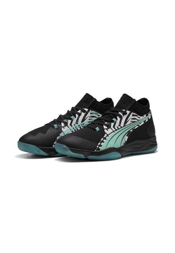Buty halowe Puma Eliminate Nitro SQD UNTMD. Kolor: wielokolorowy, czarny, zielony