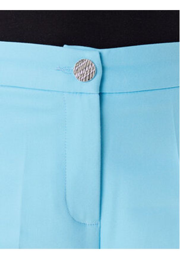 Morgan Chinosy 251-PKY.F Turkusowy Slim Fit. Kolor: turkusowy. Materiał: syntetyk, bawełna