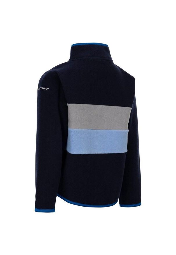 TRESPASS - Bluza Polarowa Dla Chłopca Fareham. Kolor: niebieski. Materiał: polar. Sport: turystyka piesza