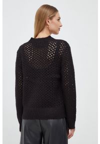 Silvian Heach sweter damski kolor czarny ciepły. Kolor: czarny. Materiał: dzianina #5
