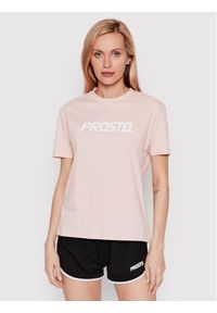 Prosto - PROSTO. T-Shirt KLASYK Clazzy 1012 Różowy Regular Fit. Kolor: różowy. Materiał: bawełna