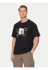 Jack & Jones - Jack&Jones T-Shirt Machester 12273549 Czarny Relaxed Fit. Kolor: czarny. Materiał: bawełna