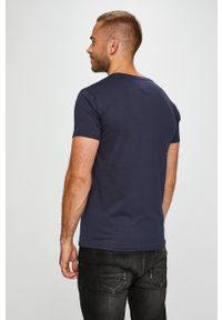 Tommy Jeans - T-shirt DM0DM04410. Okazja: na co dzień. Kolor: niebieski. Materiał: dzianina. Styl: casual #2