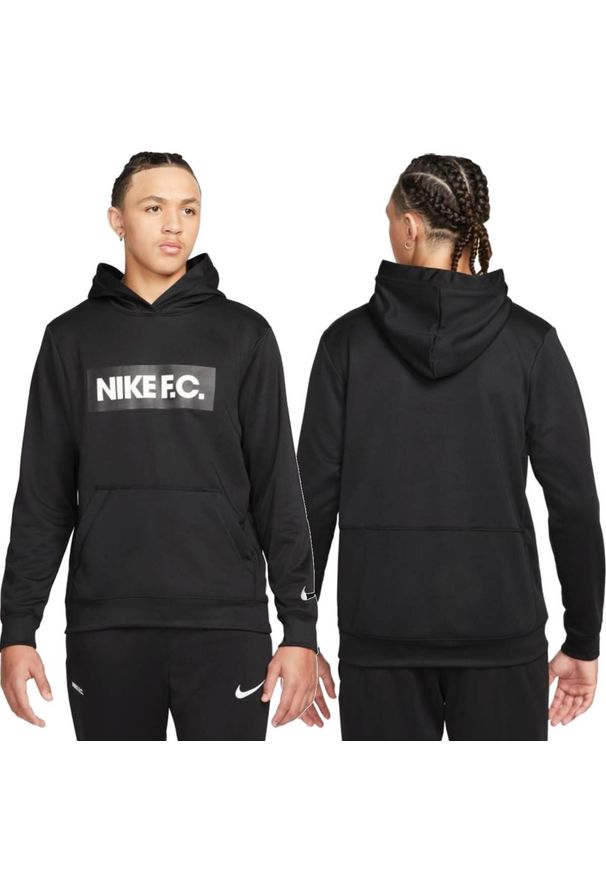 Bluza sportowa męska Nike FC Libero Dri-Fit treningowa kangurka z kapturem. Typ kołnierza: kaptur. Kolor: czarny. Materiał: dresówka. Technologia: Dri-Fit (Nike)