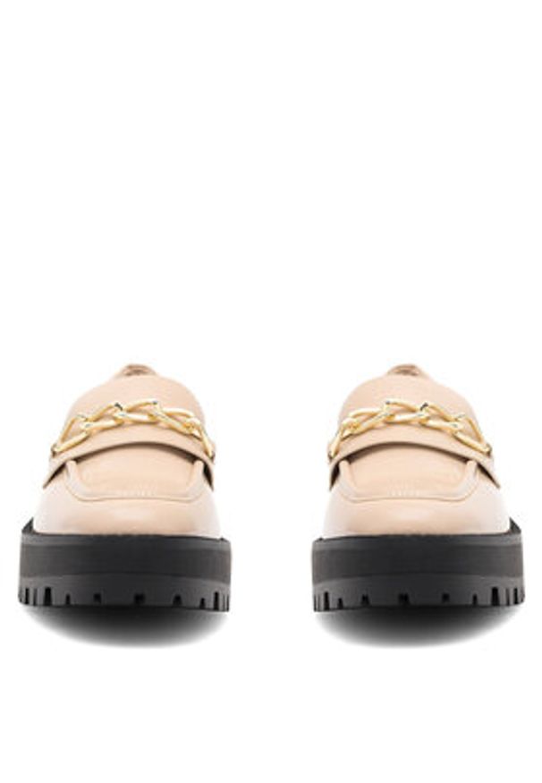 Nine West Loafersy NYLA 8123-1 Beżowy. Kolor: beżowy. Materiał: syntetyk