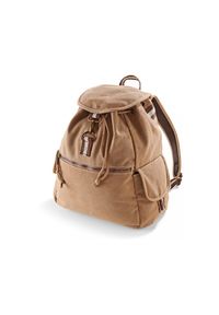 QUADRA - Plecak z płótna Quadra Vintage. Kolor: wielokolorowy, biały, beżowy, brązowy. Styl: vintage #1