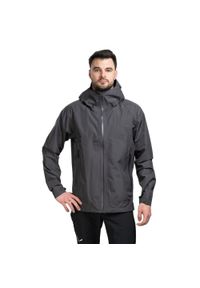 Kurtka przeciwdeszczowa męska Rab Namche Gore-Tex Paclite Jacket z kapturem. Typ kołnierza: kaptur. Kolor: szary. Technologia: Gore-Tex