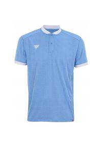 TECNIFIBRE - Koszulka polo tenisowa męska Tecnifibre Team. Typ kołnierza: polo. Kolor: niebieski. Materiał: mesh. Długość rękawa: krótki rękaw. Długość: krótkie. Sport: tenis #1