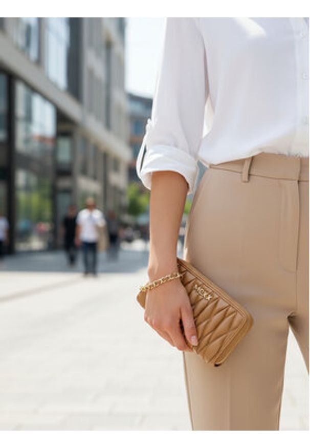 MEXX Portfel CEO-MEXX-W1-001-AW25 Beżowy. Kolor: beżowy. Materiał: syntetyk, materiał